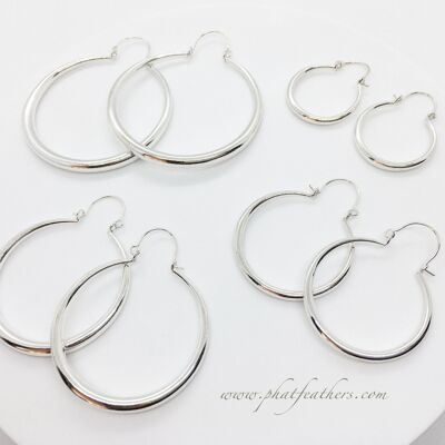 Thin Statement Hoops - M