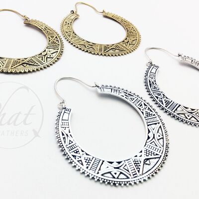 Tuareg Tribe Inspired Hoop Earrings