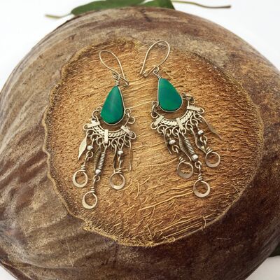 Chrysocolla Birthstone Earrings