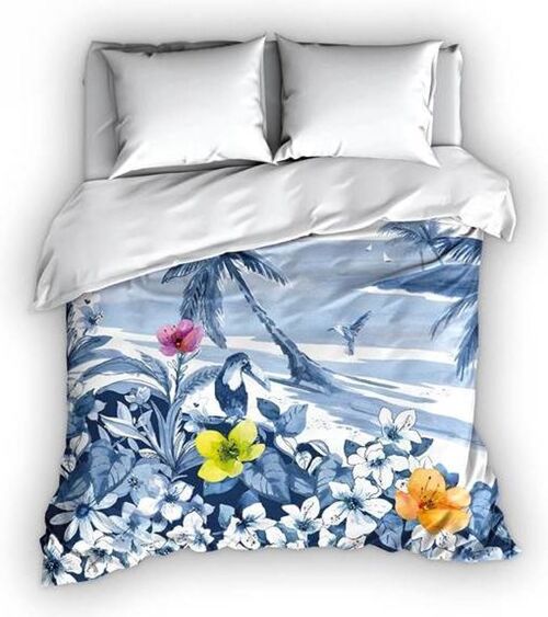 Satin D'Or Duvet Cover Blue Lagoon 200x220