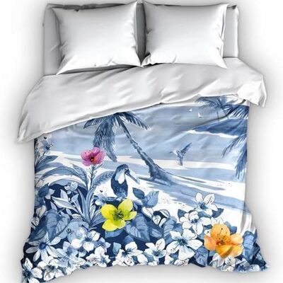 Satin D'Or Duvet Cover Blue Lagoon 240x220