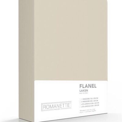 Romanette Flanel Laken Zand 150x250