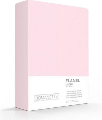 Romanette Flanellen laken Rose 240x260