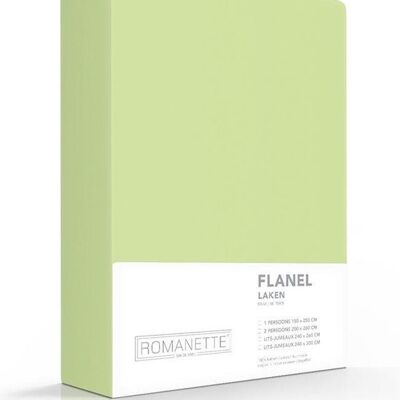 Franela Romanette Laken Verde Misty 200x260