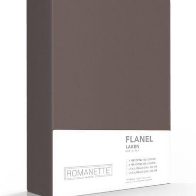 Romanette Flanellen lago Donkergrijs/Bruin 240x260