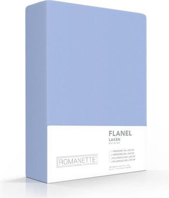 Romanette Flanelle Bleu Laken 200x260