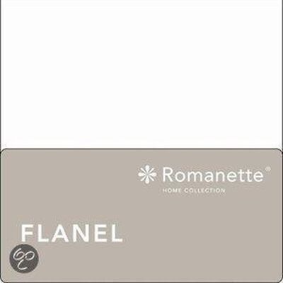 Romanette Flannel Fitted Sheet - Kids White 60x120