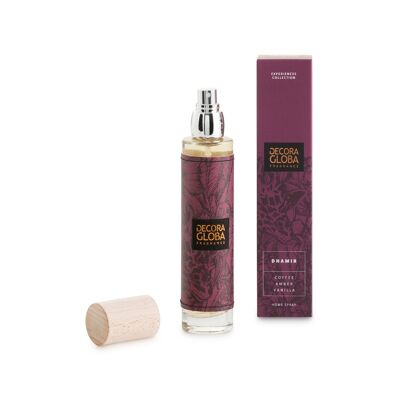 Spray Désodorisant - Parfum Masculin Café, Cuir & Vanille - Dhamir - 100ml/3,38fl.oz