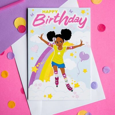 Lela Birthday Card Black Girl Happy Birthday