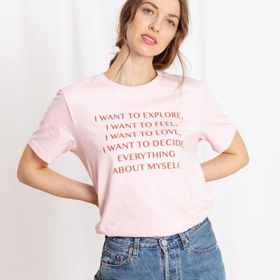 I want shirt rosé