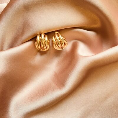 Sika Gold Retro Earrings