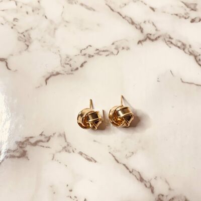 Efua Gold Stud Earrings