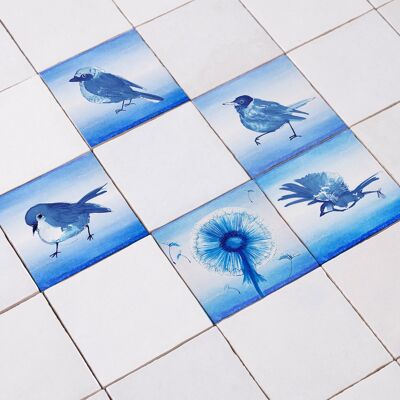 Tile sticker Blue Hour! 15 cm x 15 cm