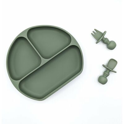 Silicone Suction Plate Set - Desert Sage