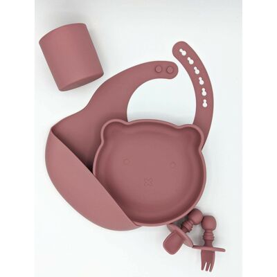 The Ultimate Bear Feeding Set (includes cup) - Rose