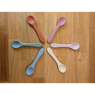 Silicone Baby Spoons (Set of Three) - Blush Pink