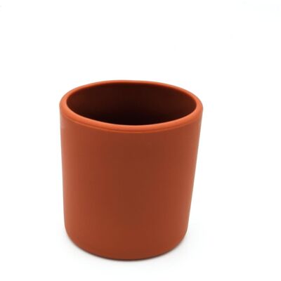Open Silicone Baby Cup - Rust
