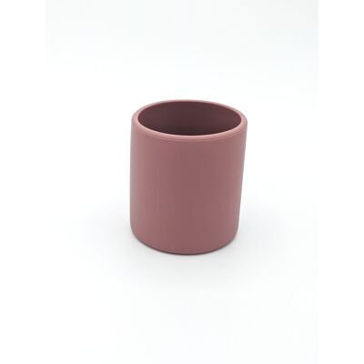 Open Silicone Baby Cup - Dusty Pink