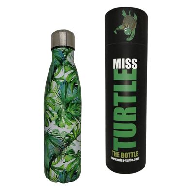 Insulated Water Bottle - Breeze on the Philodendron