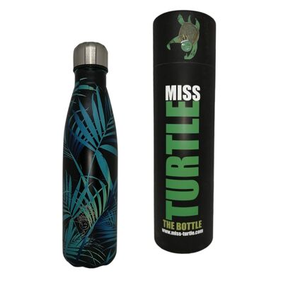 Insulated Water Bottle - Blue Light in the Jungle