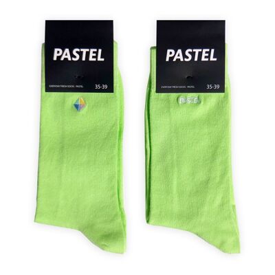 CLASSIC SOCKS | PASTEL GREEN Embroidery