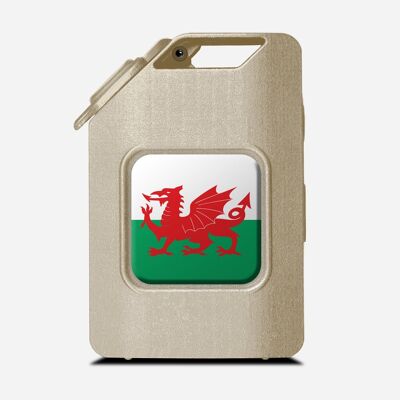 Fuel the Adventure - Sand - Flagge von Wales