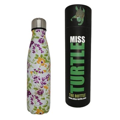 Insulated Water Bottle - Small Flowers in Three Colors