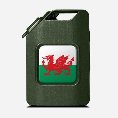 Fuel the Adventure - Olivgrün - Flagge von Wales