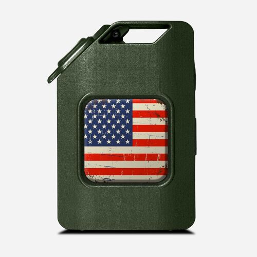 Fuel the Adventure - Olive Green - USA Flag