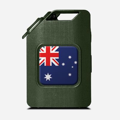 Fuel the Adventure - Olivgrün - Australien Flagge