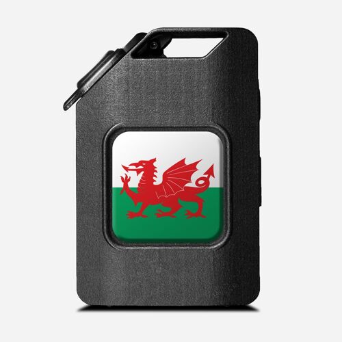 Fuel the Adventure - Black - Flag of Wales