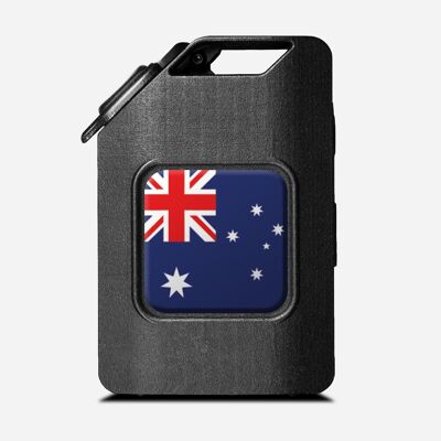 Fuel the Adventure - Black - Australia Flag