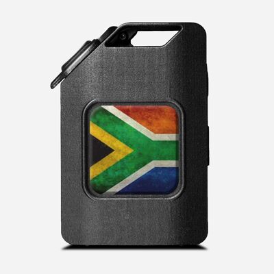 Fuel the Adventure - Schwarz - Südafrika-Flagge