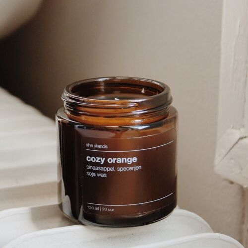 Cozy Orange geurkaars (klein)