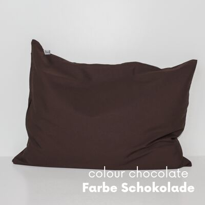 Stone pine pillow 'Cembra' color chocolate with ticking