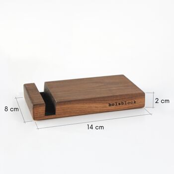 Support tablette 'bloc de bois' chêne 9