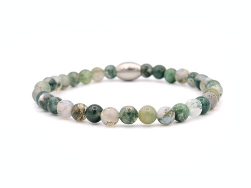 Bracelet Enam moss agate (6mm)