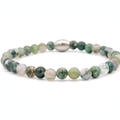 Bracelet Enam moss agate (6mm)