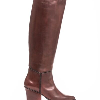 Mira knee high boots bordeaux