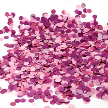 Confettis dans une boîte (confettis ronds en rose) - 100 grammes 5