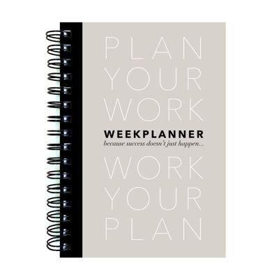 Plan Your Work A5 planner