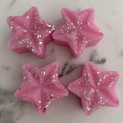 Rhubarb & Rose wax melt Stars