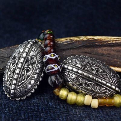 Pair of Replica Viking Age Broa Style Oval Brooches 2