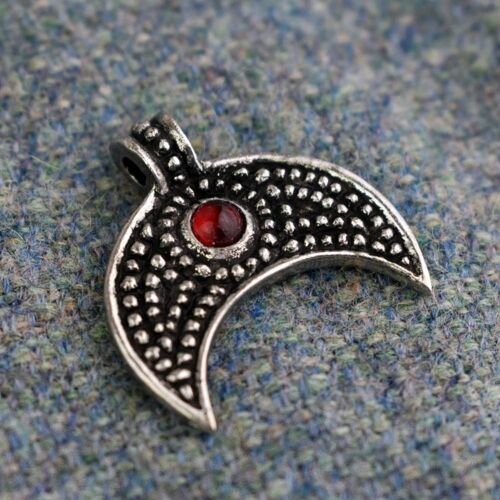 Lunular # 2 Replica Viking Age Pendant - Red- AV026 R