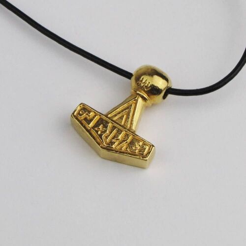 Gold Plated Hamar Is Replica Viking Age Thor's Hammer Pendant