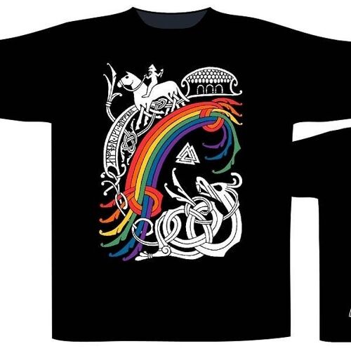 Bifrost Rainbow Bridge Viking T- Shirt