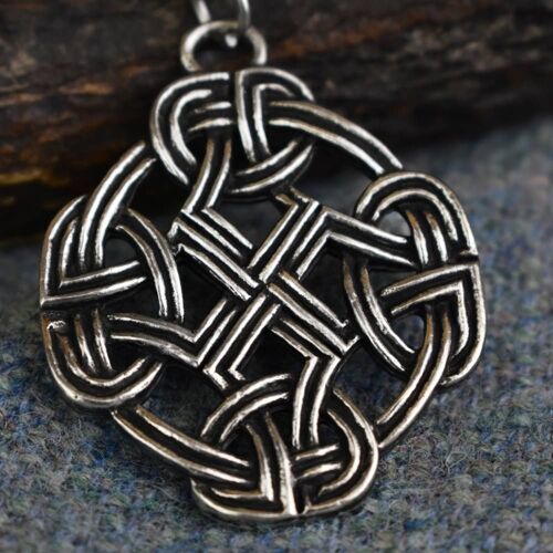 Eternal Knot Cross Celtic Knotwork Pendant