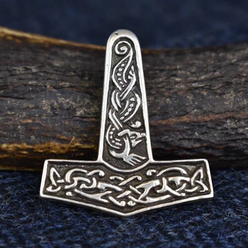 925 Sterling Silver Jorvik Thor's Hammer Pendant