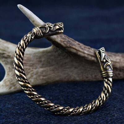 Nachbildung des Drachenarmbandes aus der Wikingerzeit aus Bronze