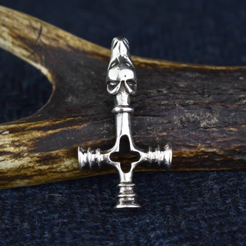 925 Sterling Silver Dragon Hammer Replica Viking Age Pendant